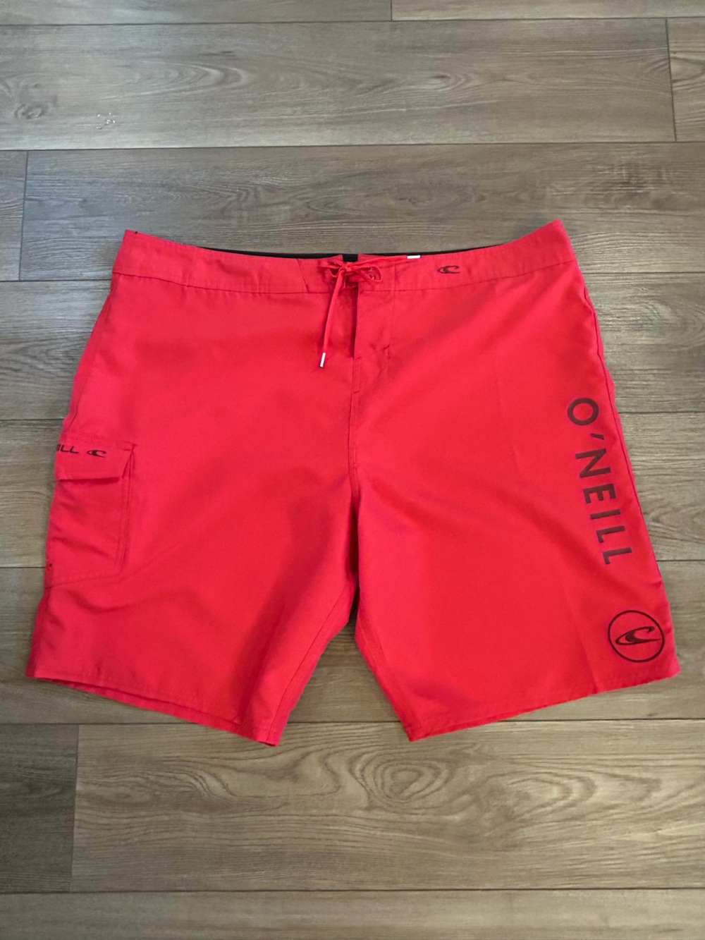 O’Neill Red Boardshorts Men’s Size 44 Swim Trunks Surf Beach
